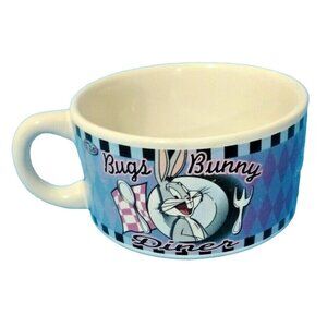 Vintage Looney Tunes Bugs Bunny Diner Soup Mug Cartoon Character‎ Foodie